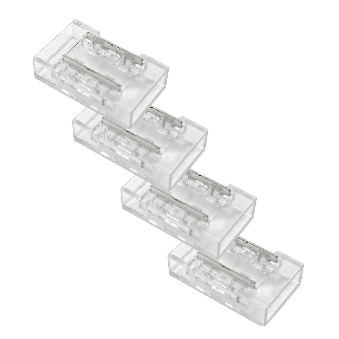 AURORA Lighting Add-On - LED Flexi Strip Straight Connectors - Pack of 4