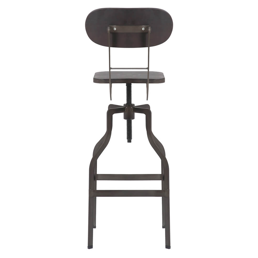 AURORA-Bolzano-Industrial-Bar-Stool-Espresso-Rear