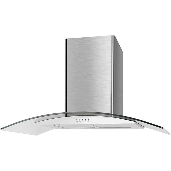 BEKIA 90cm Stainless Curved Glass Hood