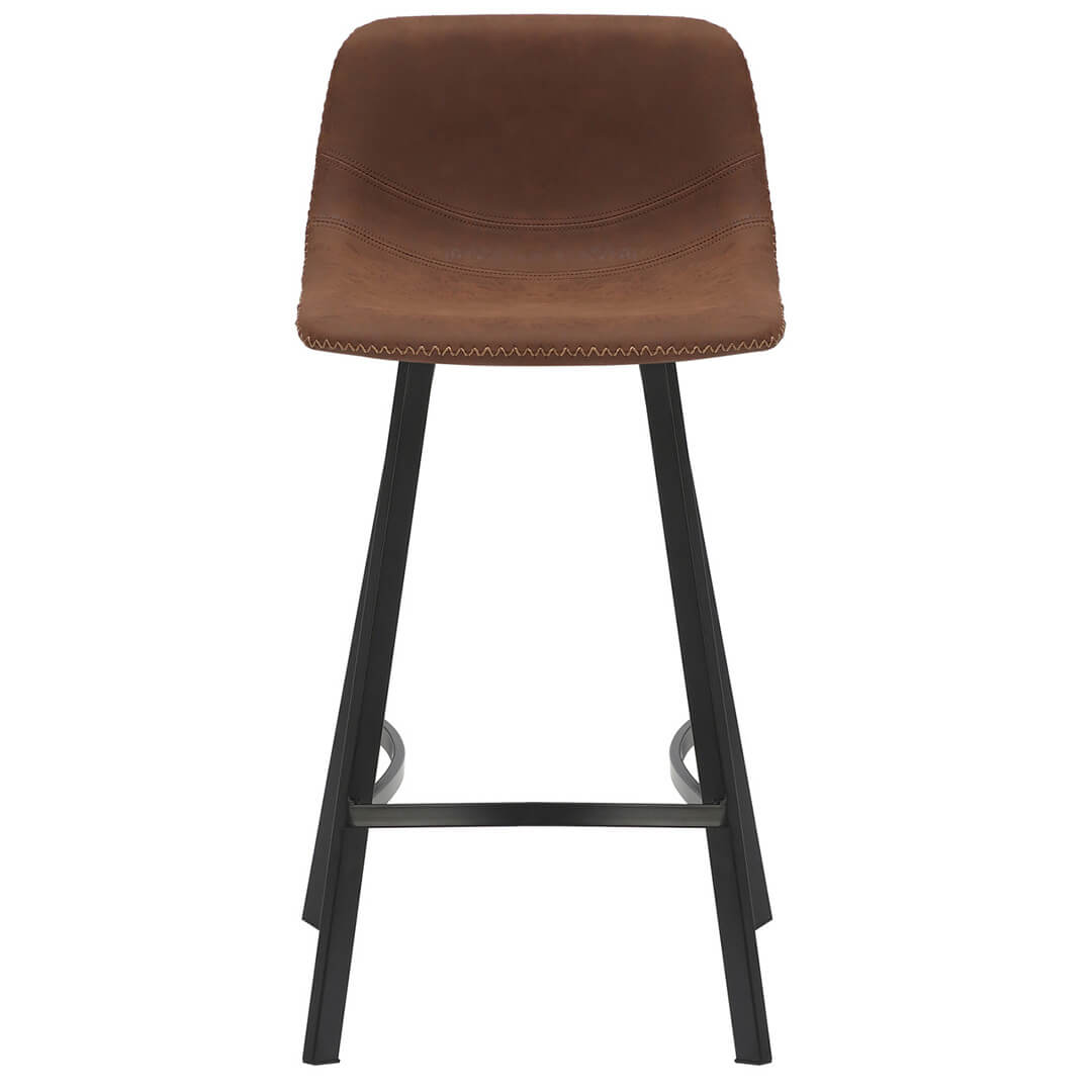 AURORA-Antico-Bar-Stool-Brown-66cm-Front