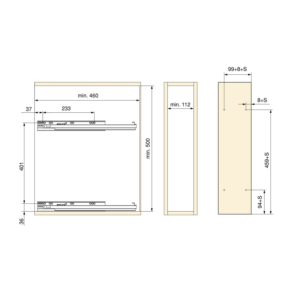 Minimum Cabinet Dimensions