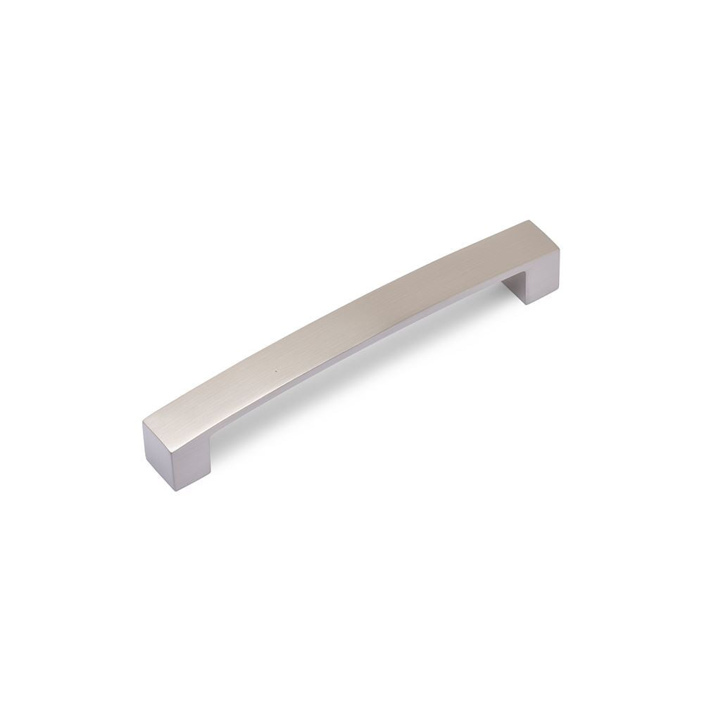 AURORA Block Bar D Handle - 177mm (160mm Hole Centres) - Brushed Nickel (HB3-0139)