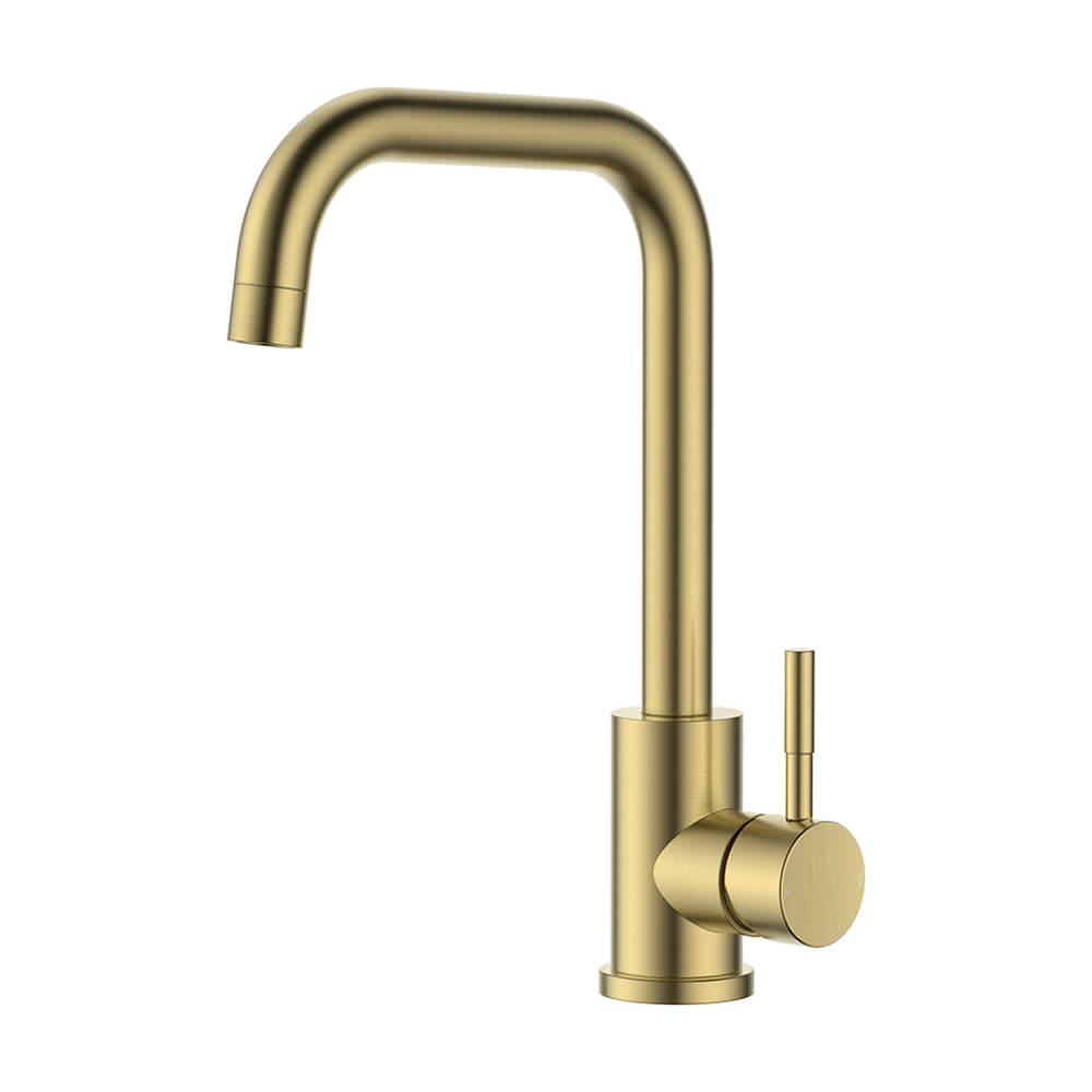 AURORA Salina Single Lever Square Neck Tap - Gold