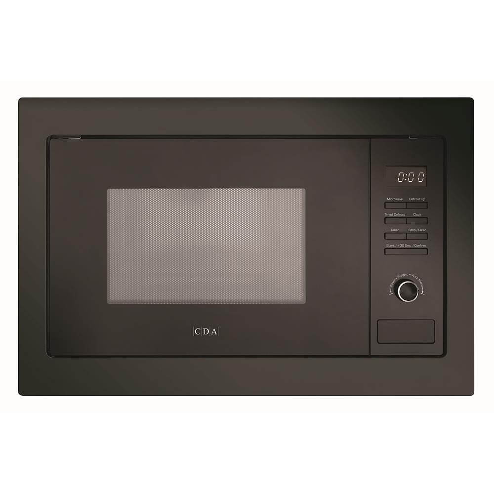 CDA VM131BL Built-In Microwave Oven, 388mm High, 390mm Deep, Black
