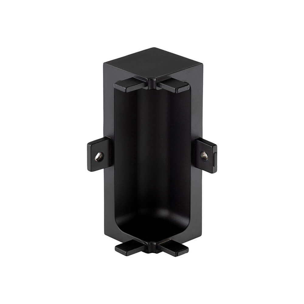 Mid Profile Internal Corner Joint for True Handleless - Brushed Black