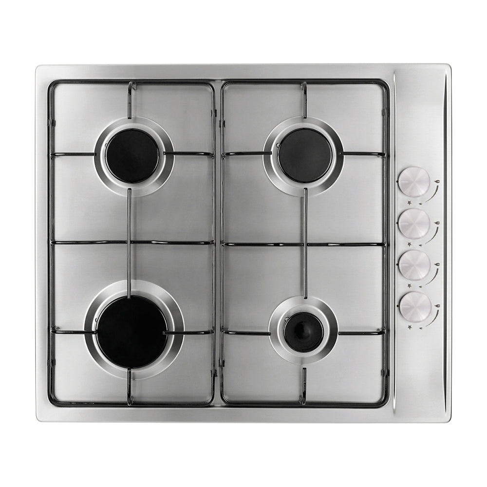 BEKIA 60cm Stainless 4 Burner Nat Gas Hob