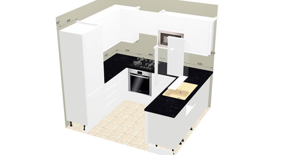 Kitchen design software can be a great way to plan small kitchens