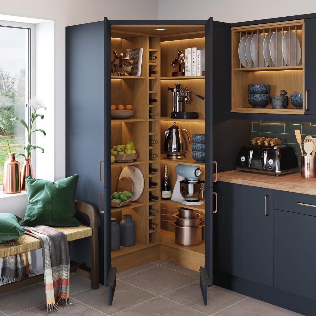 The Walk-In Corner Larder Pantry Unit From Better Kitchens