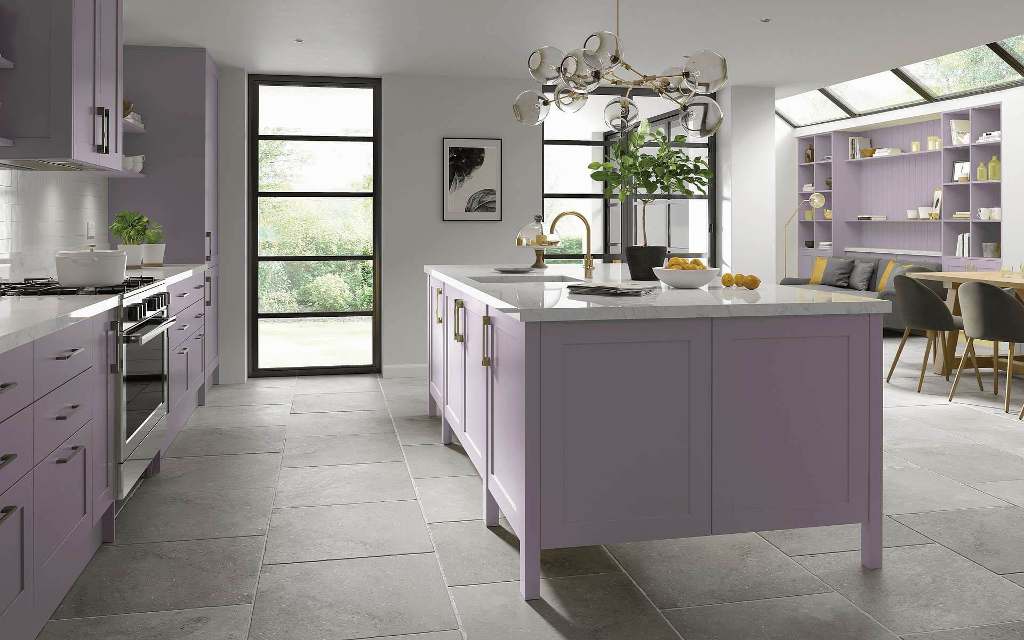Millwood Shaker Kitchen With Large Feature Island - Better Kitchens