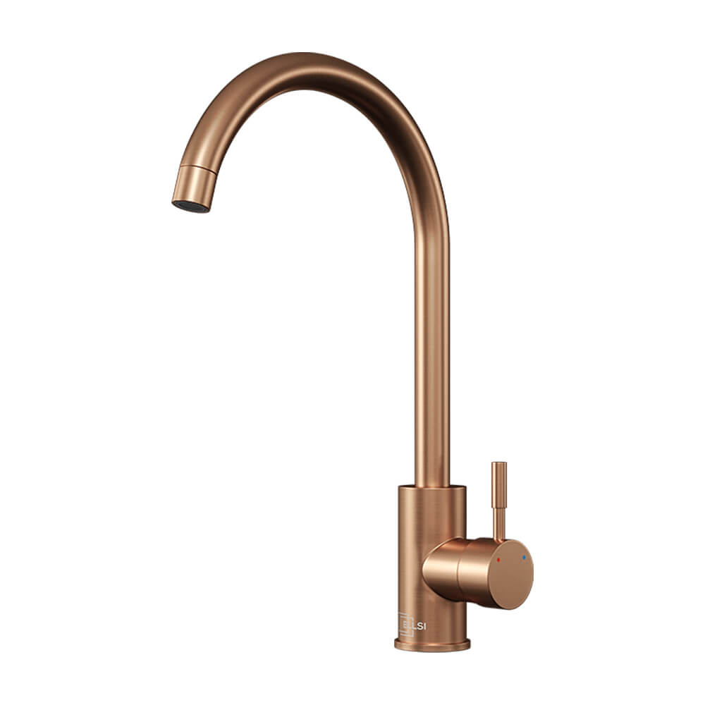 Premium Stainless Steel Small Single Bowl Sink & Varone Copper Tap Pack Tap Image