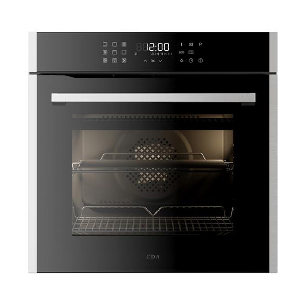 CDA SL550SS Thirteen Function Pyrolytic Oven, LED Clock & Timer, Soft Close Door, Stainless Steel