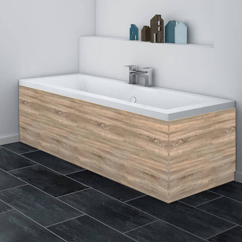Vinyl Wrap Bath Panel Front 1800mm Driftwood site Betterkitchens