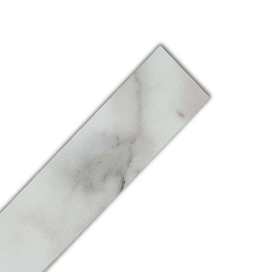 Prima Calacatta Marble Laminate Edging Strip - 2m