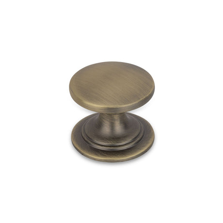 AURORA Large Round Knob - 38mm Diameter - Antique Brass (HB11-0258)