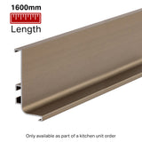 Top Profile for True Handleless - 1600mm Length - Brushed Bronze