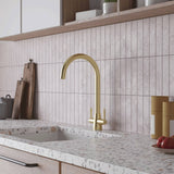 AURORA Cascade Twin Lever Tap - Brass