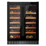CDA FWC624BL 600mm Under Counter Wine Cooler, Black, 38 Bottle
