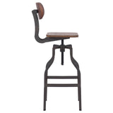 AURORA-Bolzano-Industrial-Bar-Stool-Brown-Left-Side