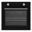 BEKIA 60cm Black True Fan 78L MF Vap-Clean Single Oven
