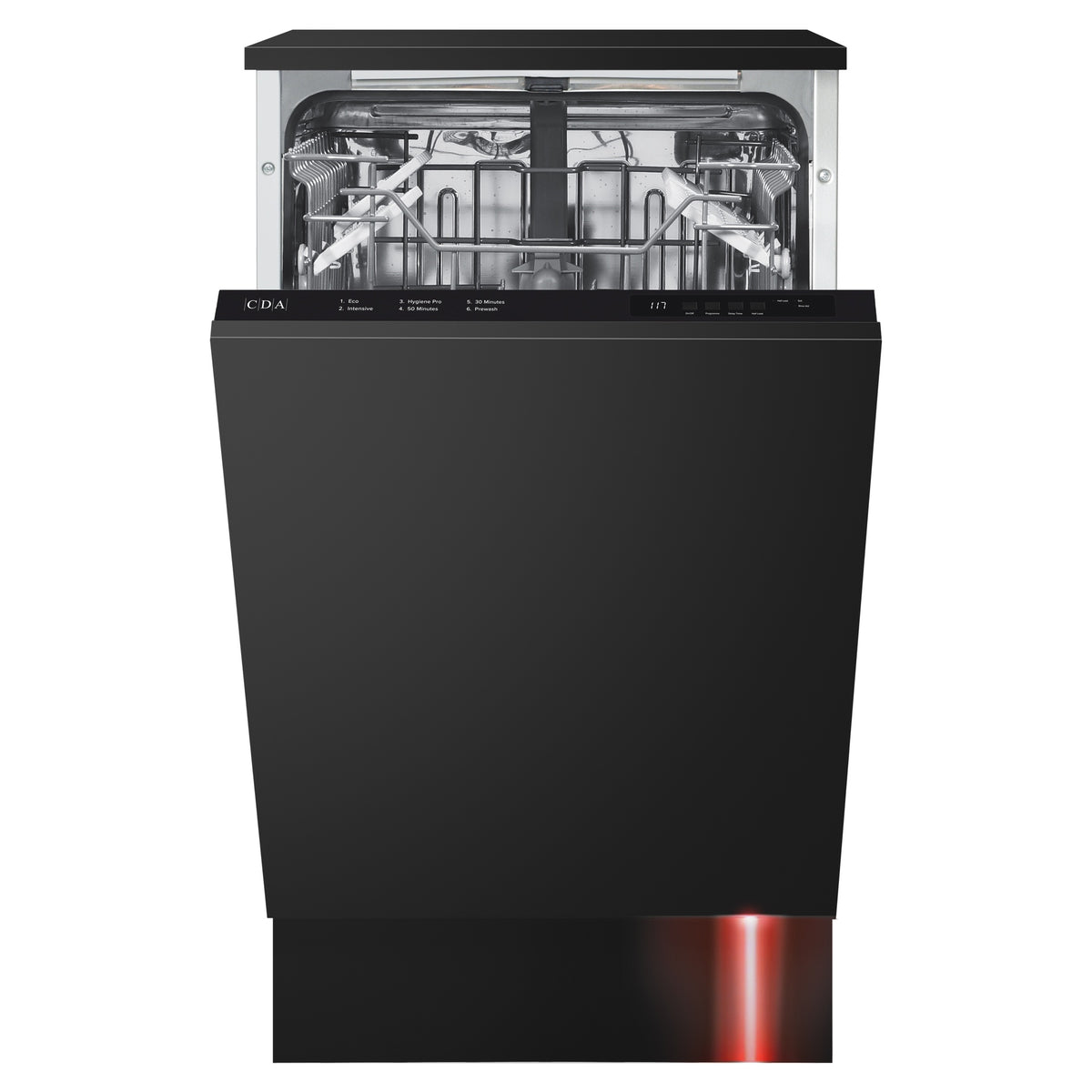 CDA CDI4121 45cm Integrated Dishwasher, 6 Programs