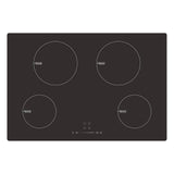 BEKIA 77cm Black 4 Zone Induction Hob Slider Controls