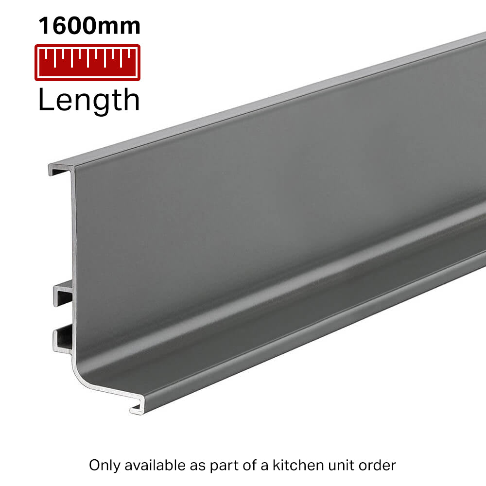 Top Profile for True Handleless - 1600mm Length - Anthracite