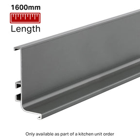 Top Profile for True Handleless - 1600mm Length - Anthracite