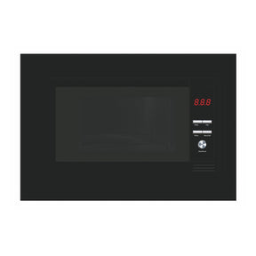 BEKIA 60cm Black 20L Wall Unit Integrated Microwave + Grill Digital Controls