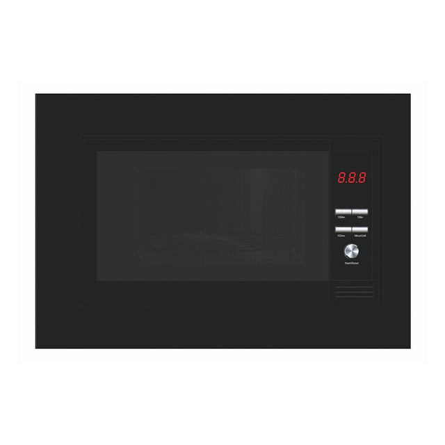 BEKIA 60cm Black 20L Wall Unit Integrated Microwave + Grill Digital Controls