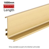 Top Profile for True Handleless - 1600mm Length - Brushed Brass