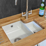 Reginox 1.5 Bowl Inset or Undermount Ceramic Sink