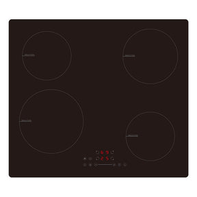 BEKIA 60cm Black 4 Zone Induction Hob Slider Controls