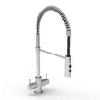 AURORA Titania Chef PRO Pull Out Hose Swan Neck Tap - Chrome