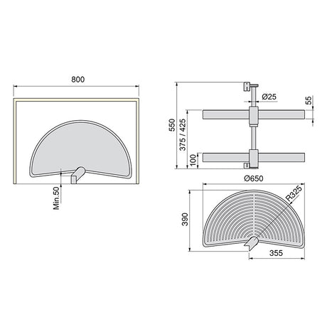 800mm Dimensions