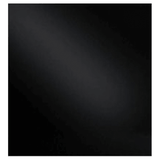 BEKIA 70x75cm Black Glass Splashback