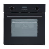 BEKIA 60cm Black True Fan 54L Single Oven With Programmer
