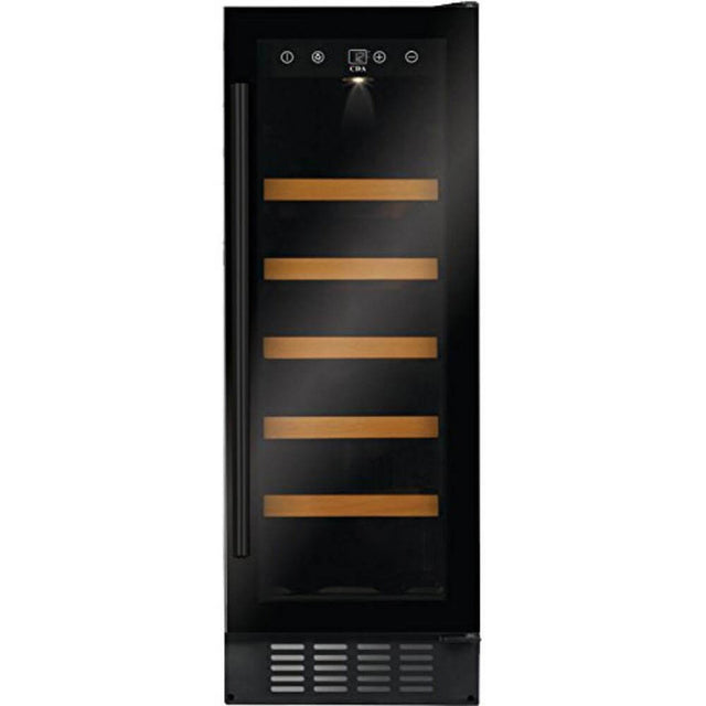 CDA FWC304BL 300mm Under Counter Wine Cooler, Black, 20 Bottle