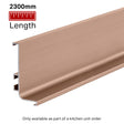 Top Profile for True Handleless - 2300mm Length - Brushed Copper