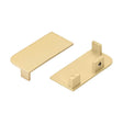 Top Profile End Plate Set for True Handleless - Brushed Brass