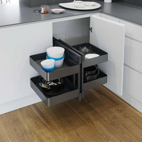 PLANERO Universal Blind Corner Optimiser Mechanism - To Suit 1000mm Unit - 500mm wide Door -