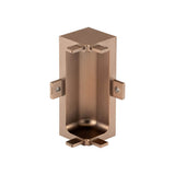 Mid Profile Internal Corner Joint for True Handleless - Brushed Copper
