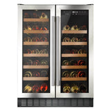CDA FWC624SS 600mm Under Counter Wine Cooler, Stainless Steel, 38 Bottle