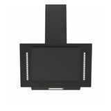 BEKIA 60cm Black Angled Glass RF Hood with White Ambient Light
