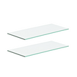 2 x Glass Shelves for Wall Units