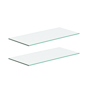 2 x Glass Shelves for Wall Units