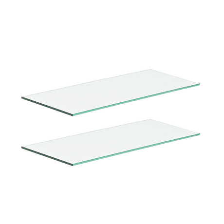 2 x Glass Shelves for Wall Units