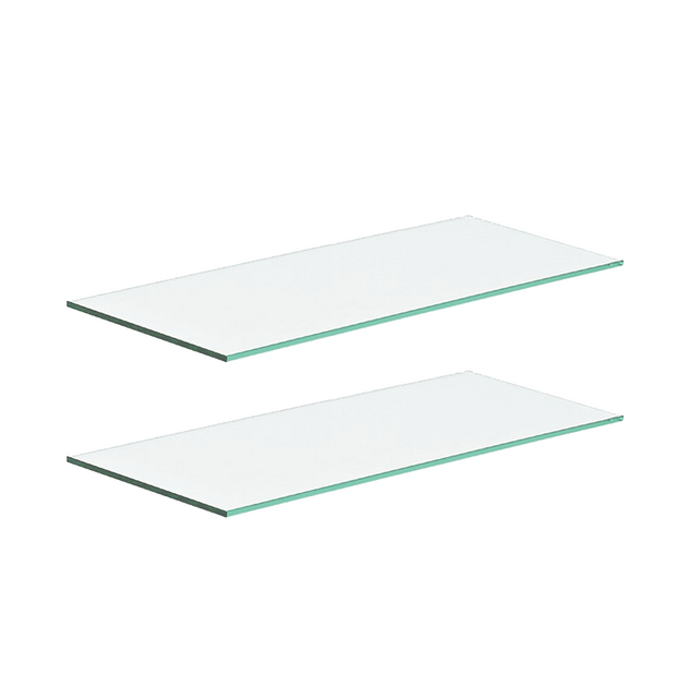 2 x Glass Shelves for Wall Units