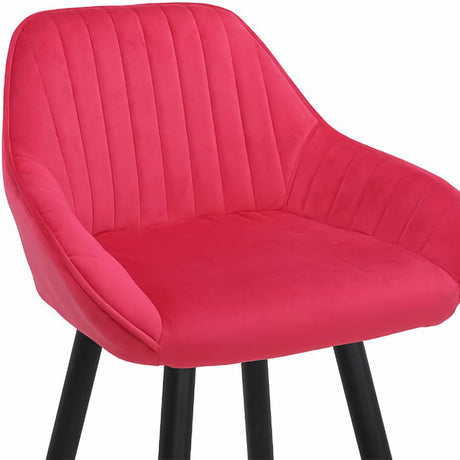 AURORA-Velluto-Velvet-Bar-Stool-Blush-Red-Seat-Pad