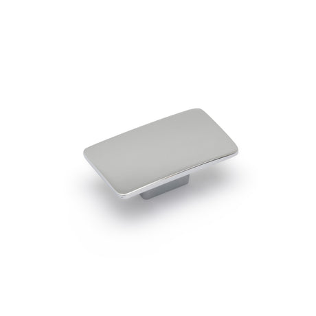 AURORA Rectangular Knob - 59 x 34mm - Chrome (HB4-0152)
