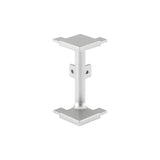 Mid Profile External Corner Joint for True Handleless - Brushed Silver